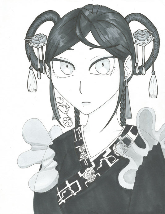 Art Commission - Bust - Black & White